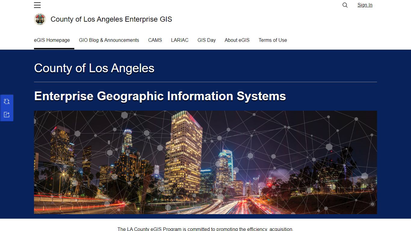 County of Los Angeles Enterprise GIS - ArcGIS